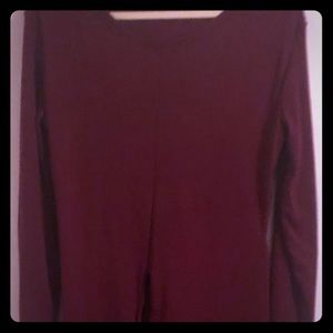 A med long with slit knit jersey sweatshirt
